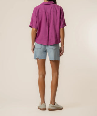 Kut From The Kloth- Linen Brianna Boxy Shirt