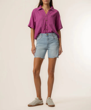 Kut From The Kloth- Linen Brianna Boxy Shirt