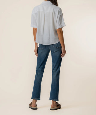 Kut From The Kloth- Linen Brianna Boxy Shirt