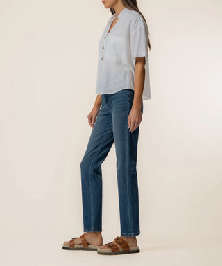 Kut From The Kloth- Linen Brianna Boxy Shirt