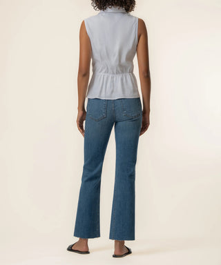 Kut From The Kloth-Sara Linen Top in White