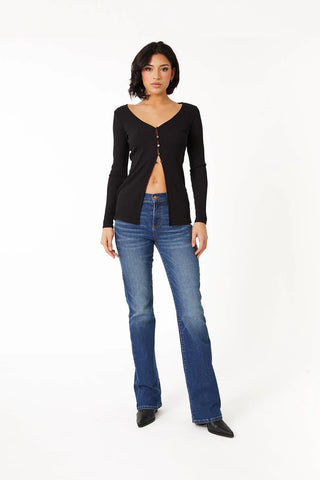 Elle Midrise Bootcut- Dashing Blue