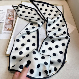 Polka Dot Geometric Long Scarf