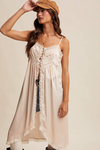 The Lace Trim Maxi Cami Top