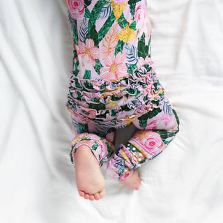 Gigi and Max - Luana RUFFLE ZIP Bamboo One Piece Floral Baby Outfit