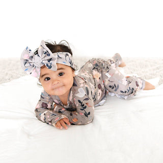 Gigi and Max - Tatum RUFFLE ZIP Bamboo One Piece Floral Baby Clothing