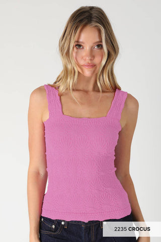 NIKIBIKI - Lace Textured Square Top