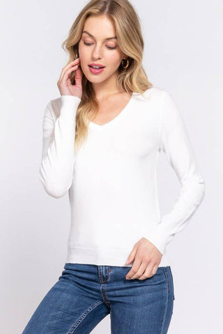 The Basic V Sweater