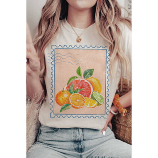 CITRUS STAMP Oversized Graphic Tee