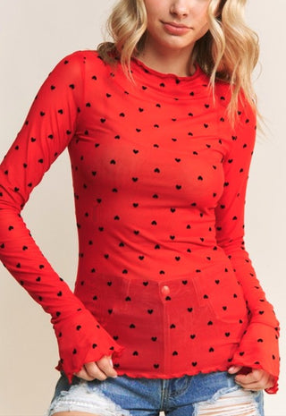 The Sweet Heart Mesh Top