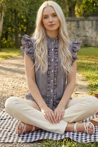 Playful Gingham Ruffle