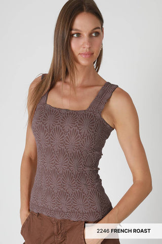 NIKIBIKI - Lace Textured Square Top