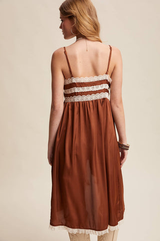 The Lace Trim Maxi Cami Top