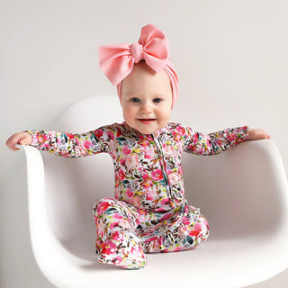 Gigi and Max - Eloise RUFFLE ZIP Bamboo Baby Outfit Sleepies Little