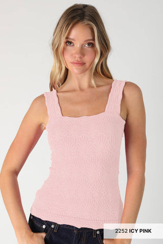 NIKIBIKI - Lace Textured Square Top