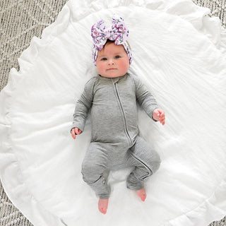 Gigi and Max - Riley Ribbed ZIP Bamboo One Piece Two Way Zipper Baby Outfit