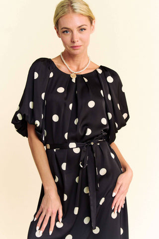 Pammi Polka Dot Midi Dress