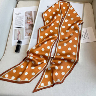 Polka Dot Geometric Long Scarf