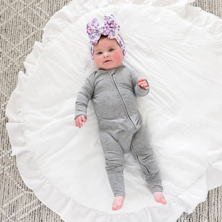 Gigi and Max - Riley Ribbed ZIP Bamboo One Piece Two Way Zipper Baby Outfit