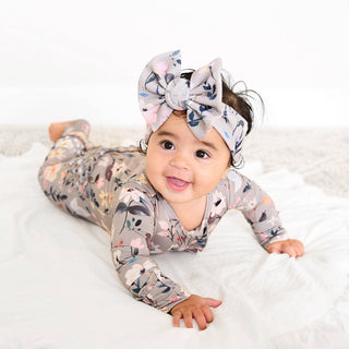 Gigi and Max - Tatum RUFFLE ZIP Bamboo One Piece Floral Baby Clothing