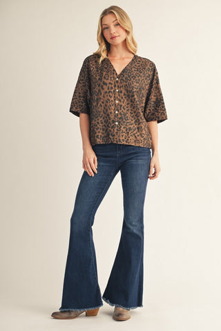 The Leona Leopard Blouse