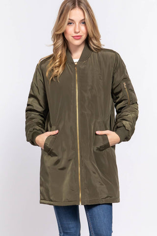 The Long Line Bomber Jacket