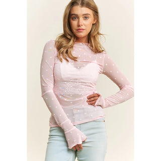 The Sweet Heart Mesh Top