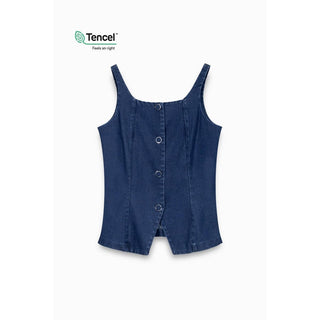 The Veronica Denim Vest Top