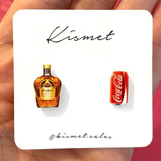 Crown + Cola Stud Earrings