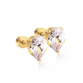 Teardrop Crystal Studs