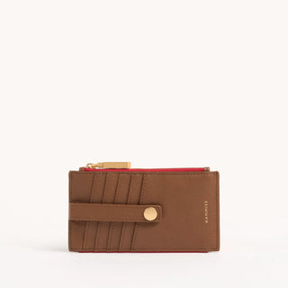 210 West Mahogany Pebble/Brushed Gold Red Zip