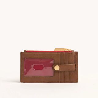 210 West Mahogany Pebble/Brushed Gold Red Zip