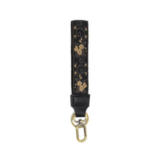 Neutral Scrolling Floral Easy Find Wristlet