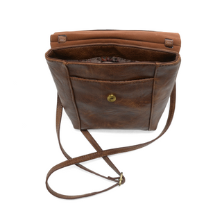 Pecan Jensy Front Flap Crossbody