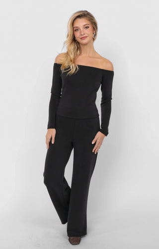 Hustle Knit Wide Leg Pant