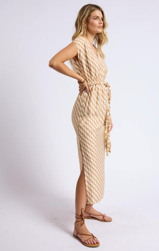 Prickly Pear V-Neck Maxi Dress