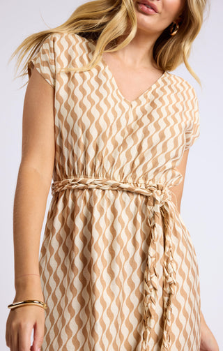 Prickly Pear V-Neck Maxi Dress