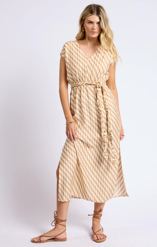 Prickly Pear V-Neck Maxi Dress