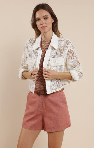 Summer Lovin Crochet Linen Jacket