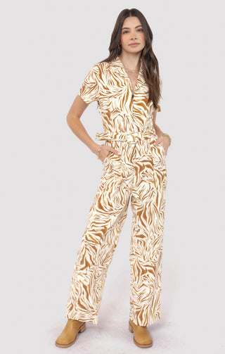 The City Boheme Stretch Belted Jumpsuit