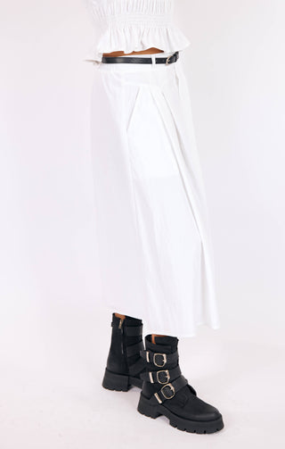 STL CENTRAL PARK MIDI SKIRT W BELT