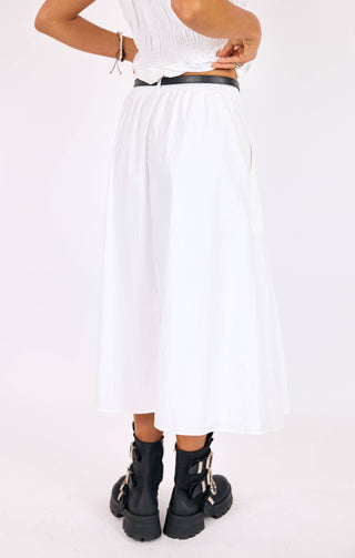 STL CENTRAL PARK MIDI SKIRT W BELT
