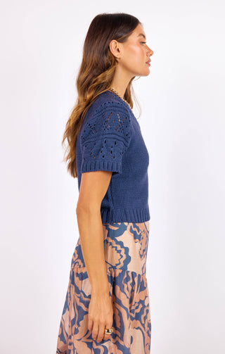 STL JANICE SHORT SLEEVE SWEATER
