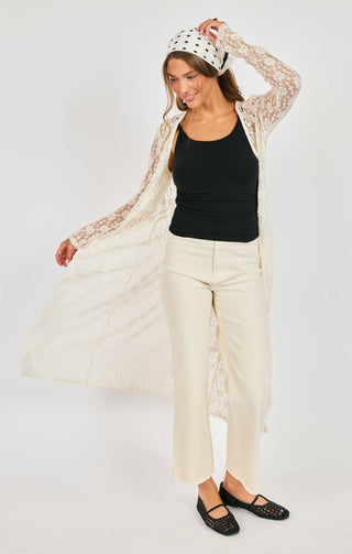 Letters Lace Cardi