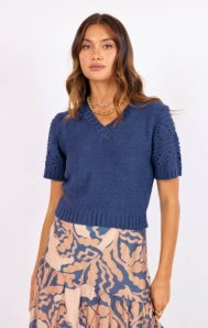 STL JANICE SHORT SLEEVE SWEATER