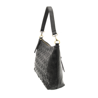 Black Winnie Woven Hobo